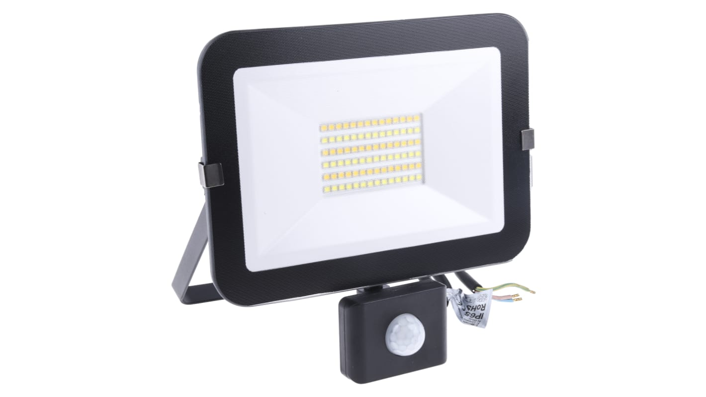 RS PRO, Security Floodlight, 30 W, 2700 lm, IP65 PIR, 220 → 240 V ac