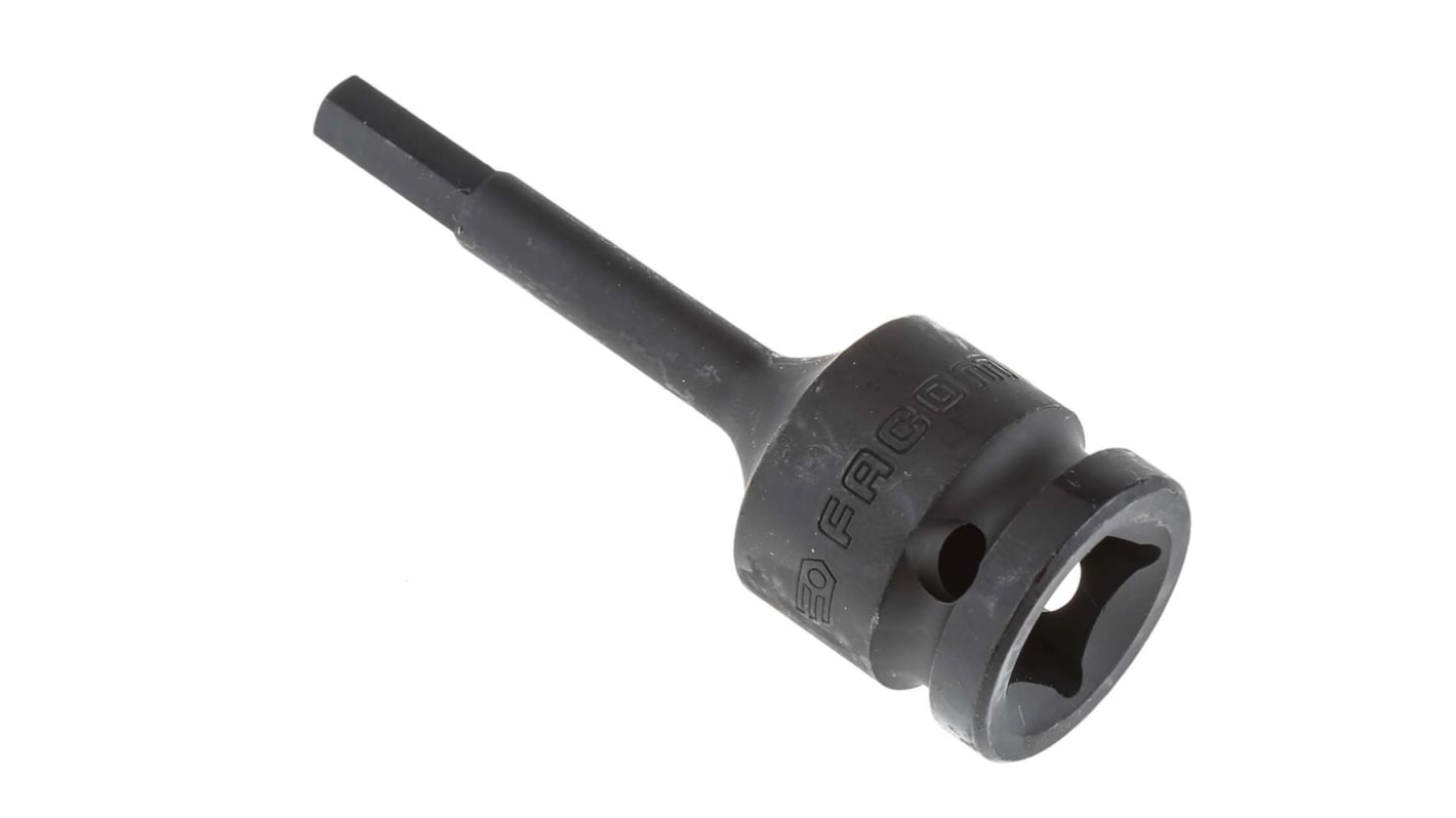 Facom 6mm, 1/2 in Drive Impact Socket, 79 mm length