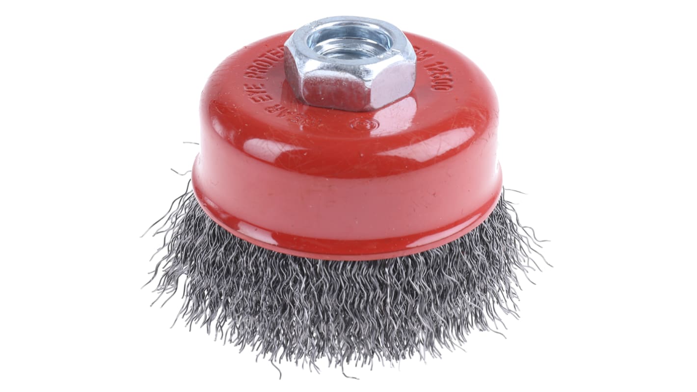 CRIMP WIRE CUP BRUSH,75MM DIA M14X2MM