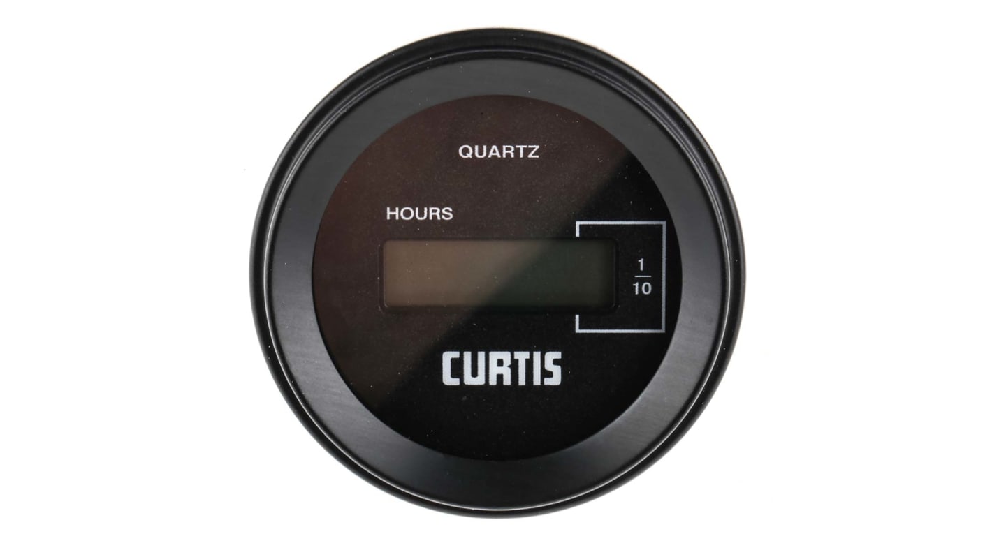 Curtis számláló, LCD kijelzős, 12 → 48 V dc, 20 → 60 V ac, 6 számjegyű, 0 → 99999.9
