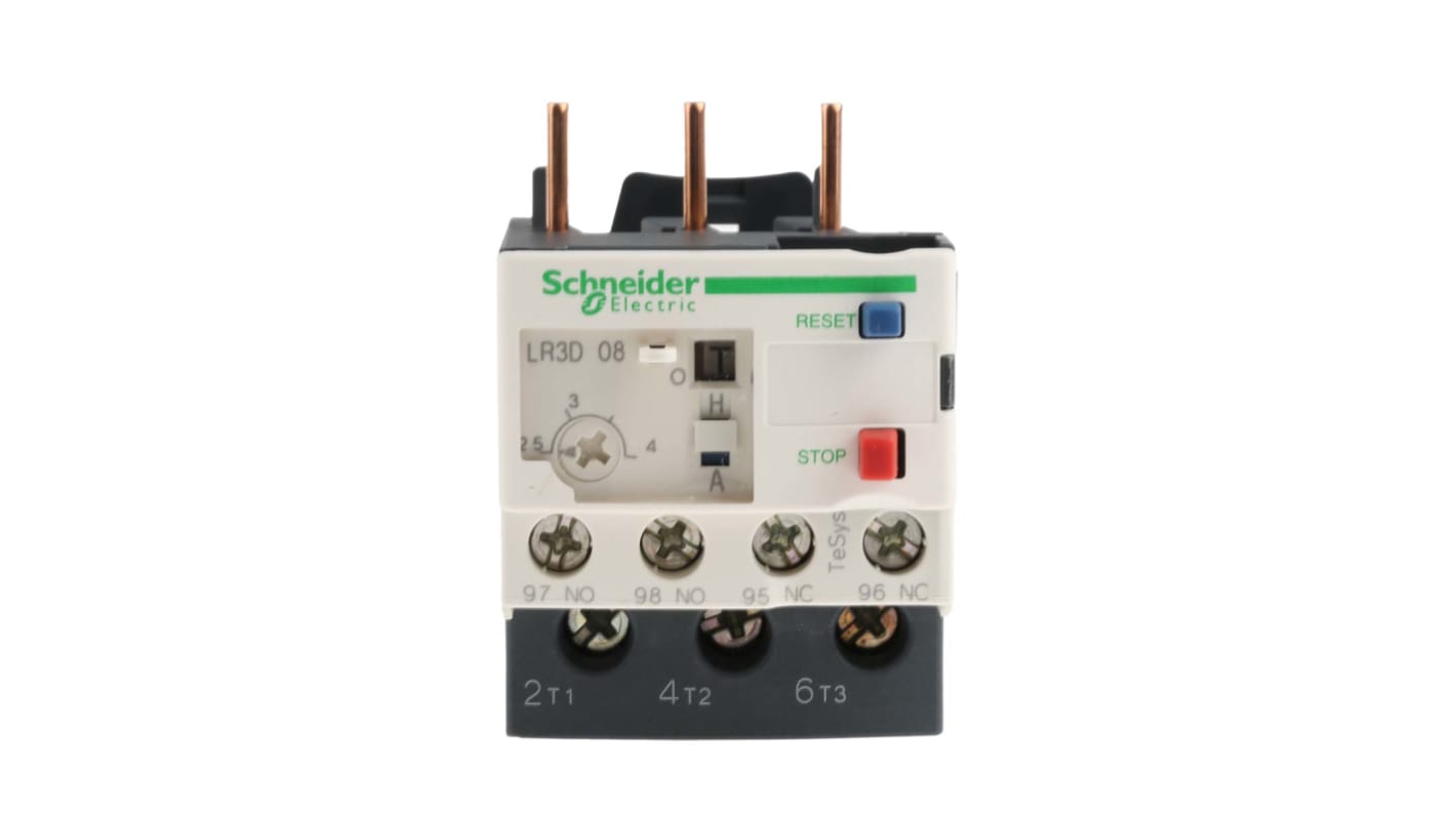 LR3D08 | Schneider Electric LR3D Thermal Overload Relay, 2.5 → 4 A F.L ...