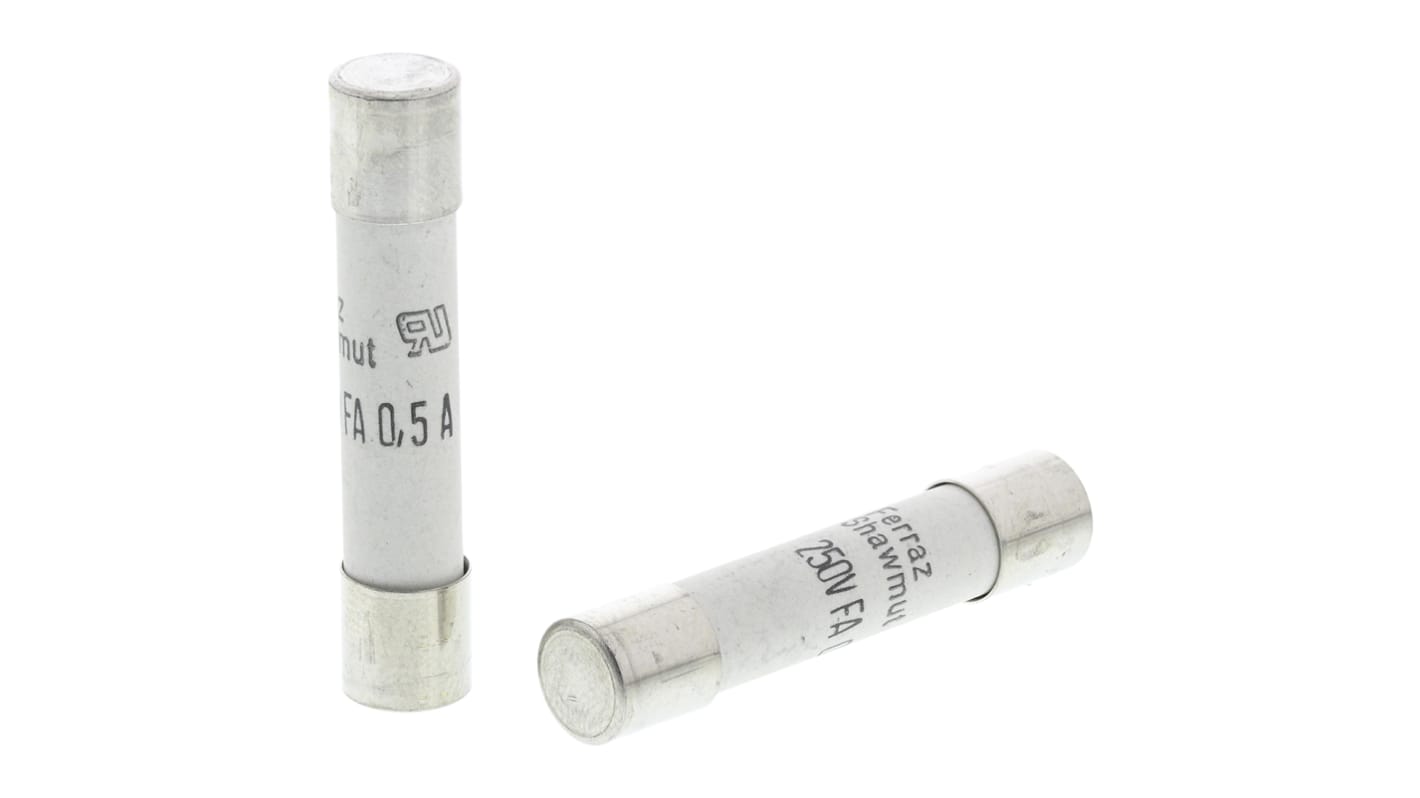 Mersen 500mA FF Ceramic Cartridge Fuse, 6.3 x 32mm