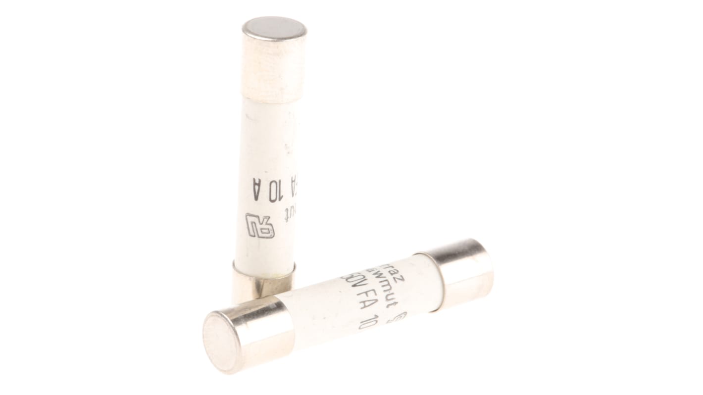 Mersen 10A FF Ceramic Cartridge Fuse, 6.3 x 32mm