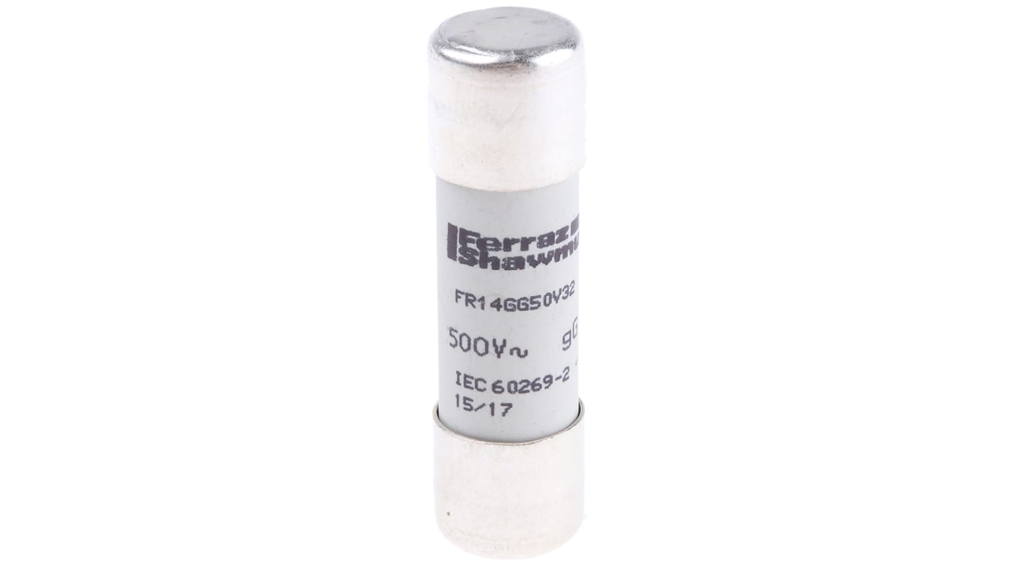 Mersen 32A Ceramic Cartridge Fuse, 14 x 51mm