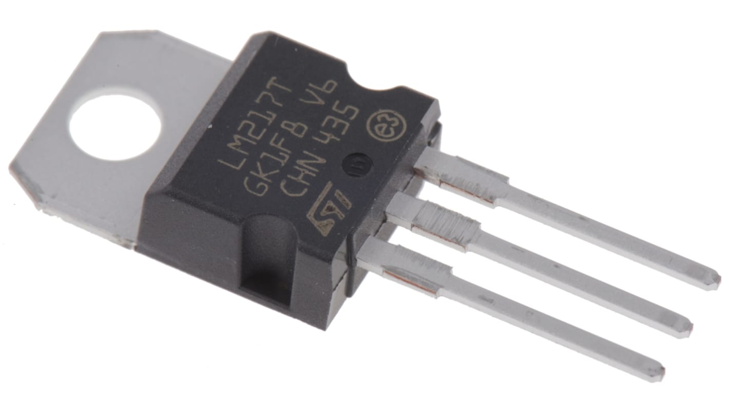 STMicroelectronics LM217T Linear Voltage Regulator, 1.5A, Adjustable, 1.2  37 V 3-Pin, TO-220