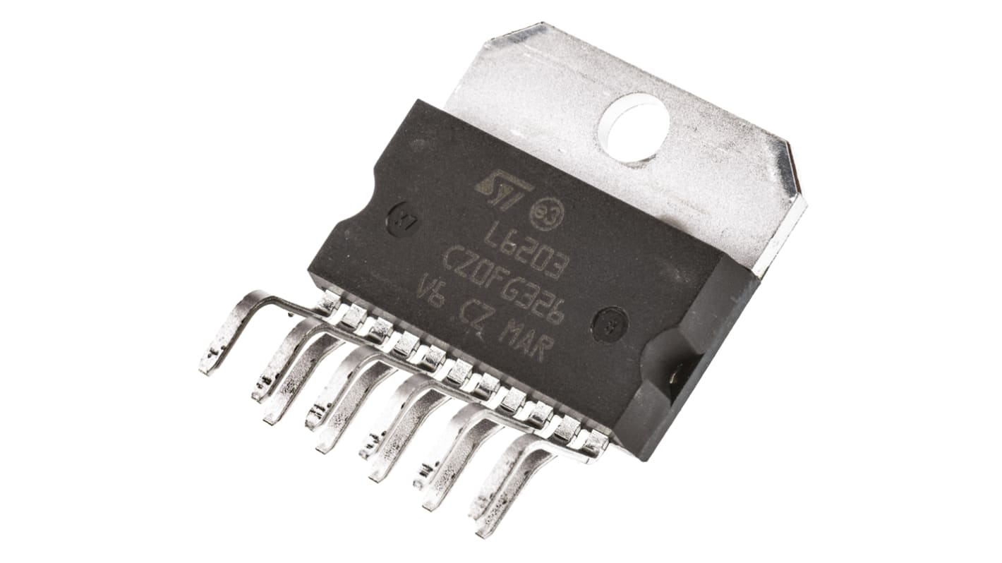 STMicroelectronics L6203,  Brushed Motor Controller, 48 V 4A 11-Pin, MULTIWATT V