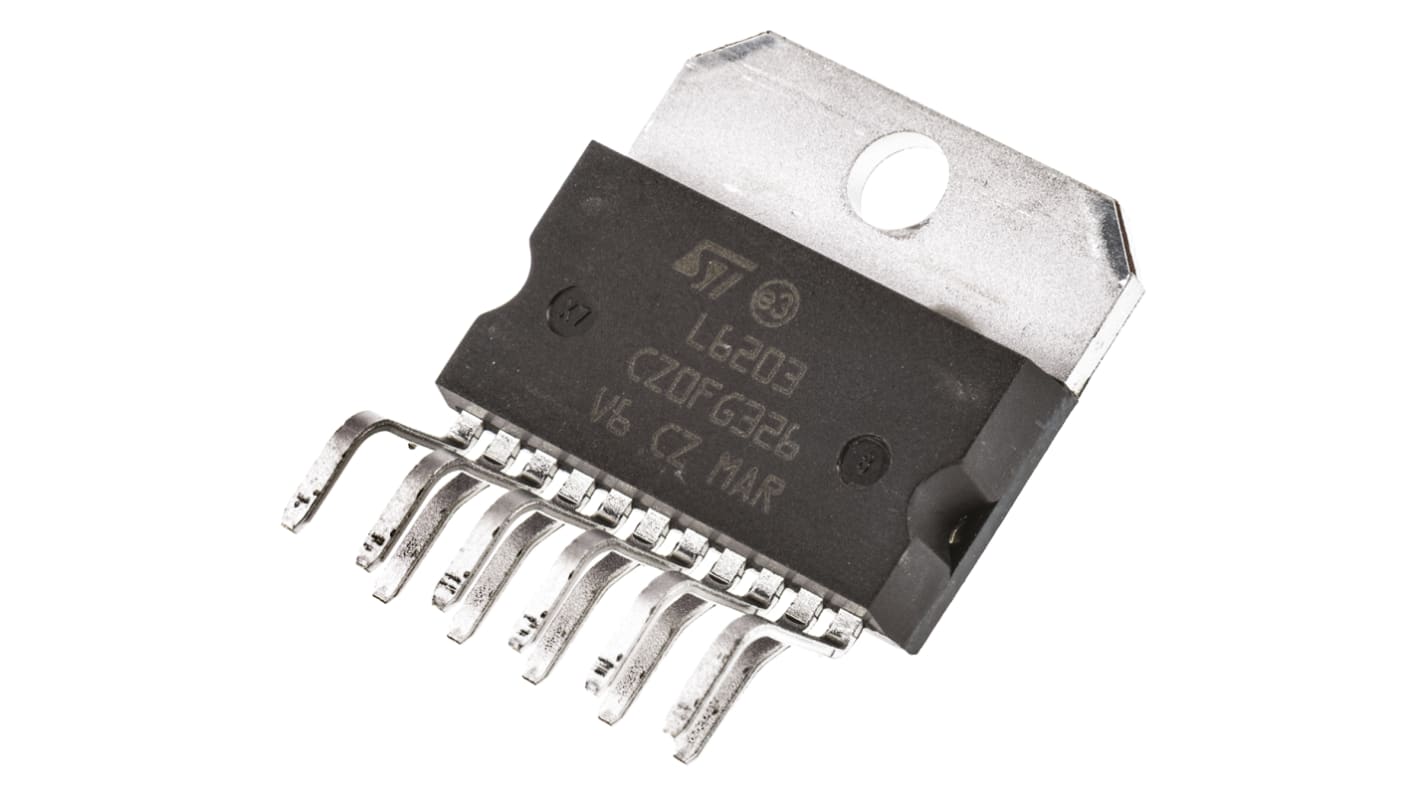 STMicroelectronics Motor Controller L6203, 4A, MULTIWATT V, 11-Pin, DC Bürstenmotor, Vollbrücke