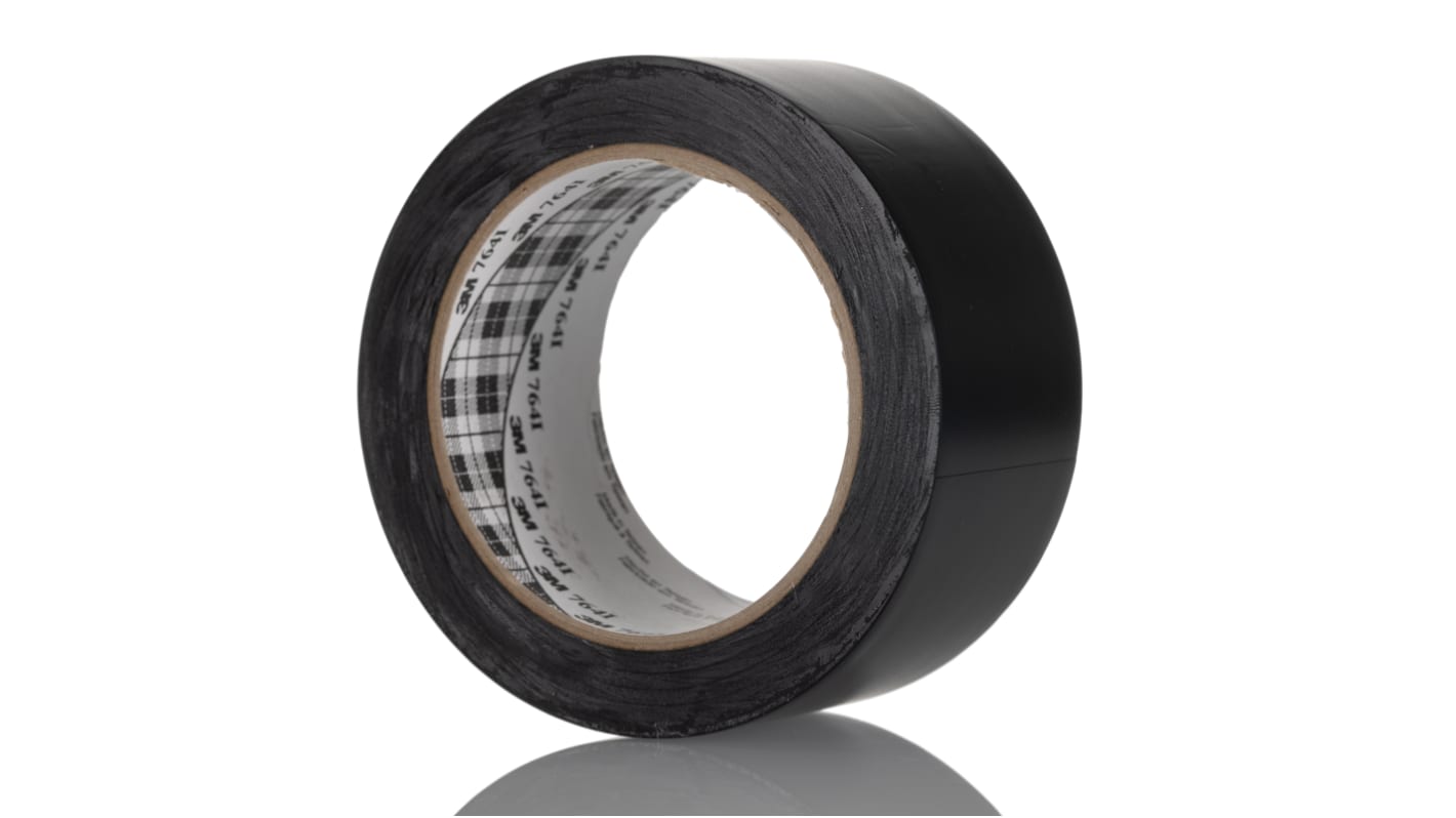 3M Scotch 764 Black Vinyl 33m Lane Marking Tape, 0.125mm Thickness