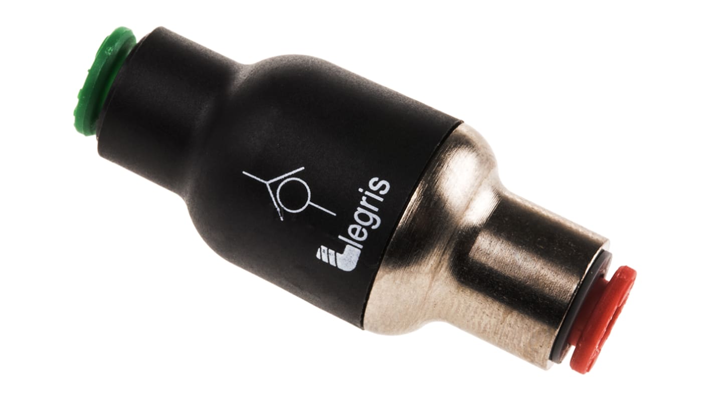 Legris 7996 Non Return Valve, 4mm Tube Inlet, 4mm Tube Outlet, 1 to 10bar