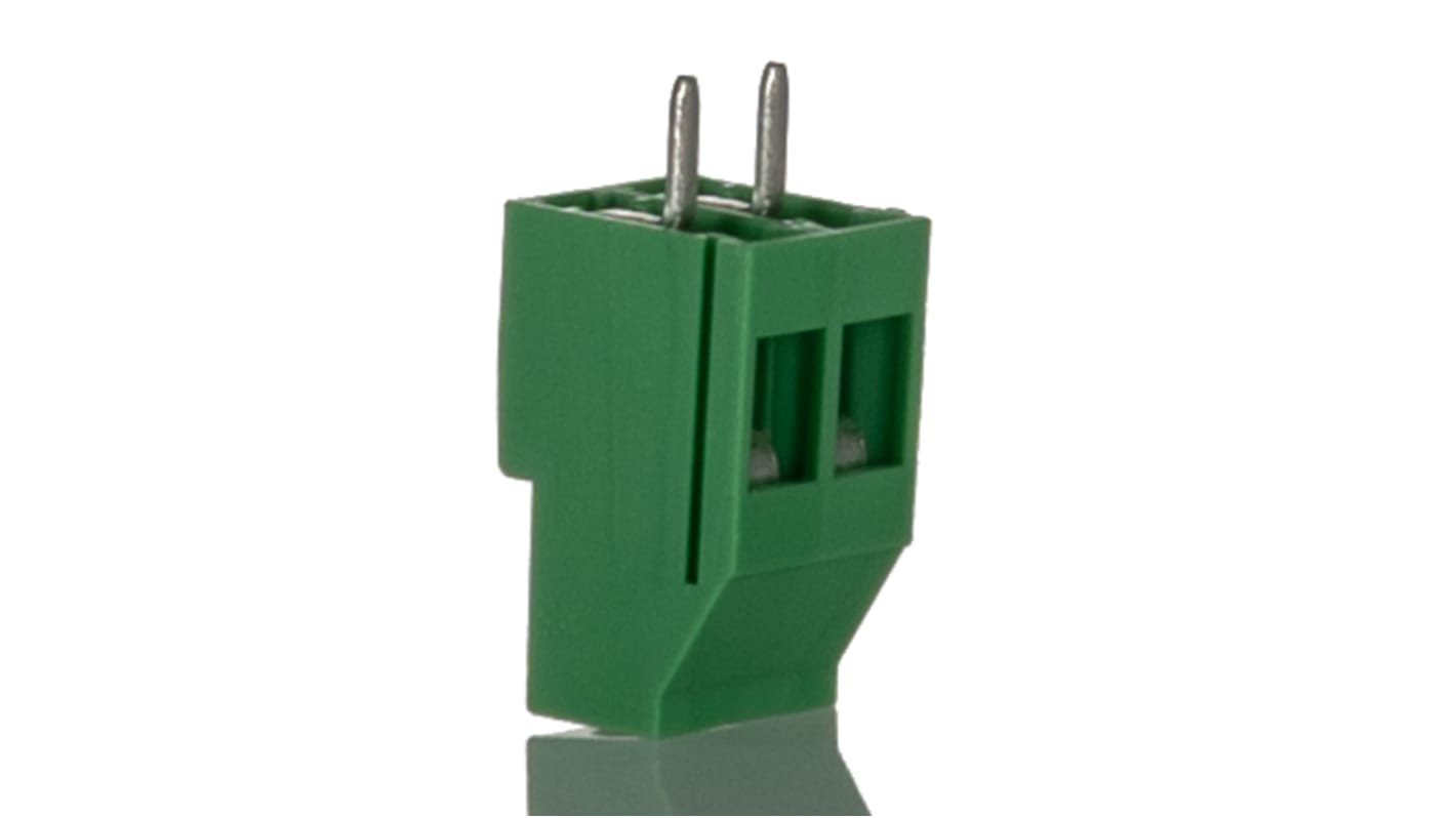 Phoenix Contact MKDS Non-Fused Terminal Block, 2 Way/Pole, Solder Terminals, 24 → 12 AWG Through Hole, Nylon