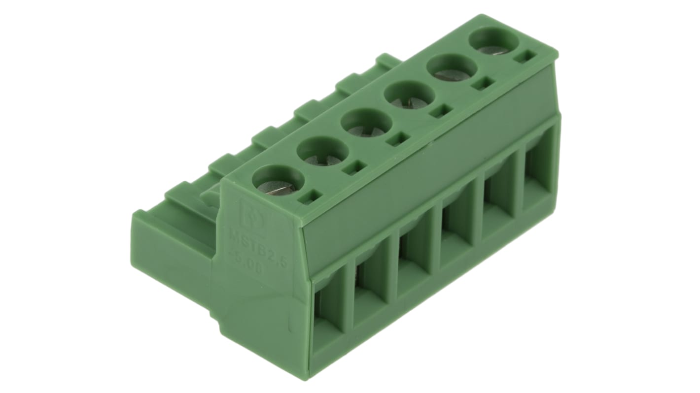 Phoenix Contact 5.08mm Pitch Pluggable Terminal Block, Plug, Cable Mount, Screw Termination