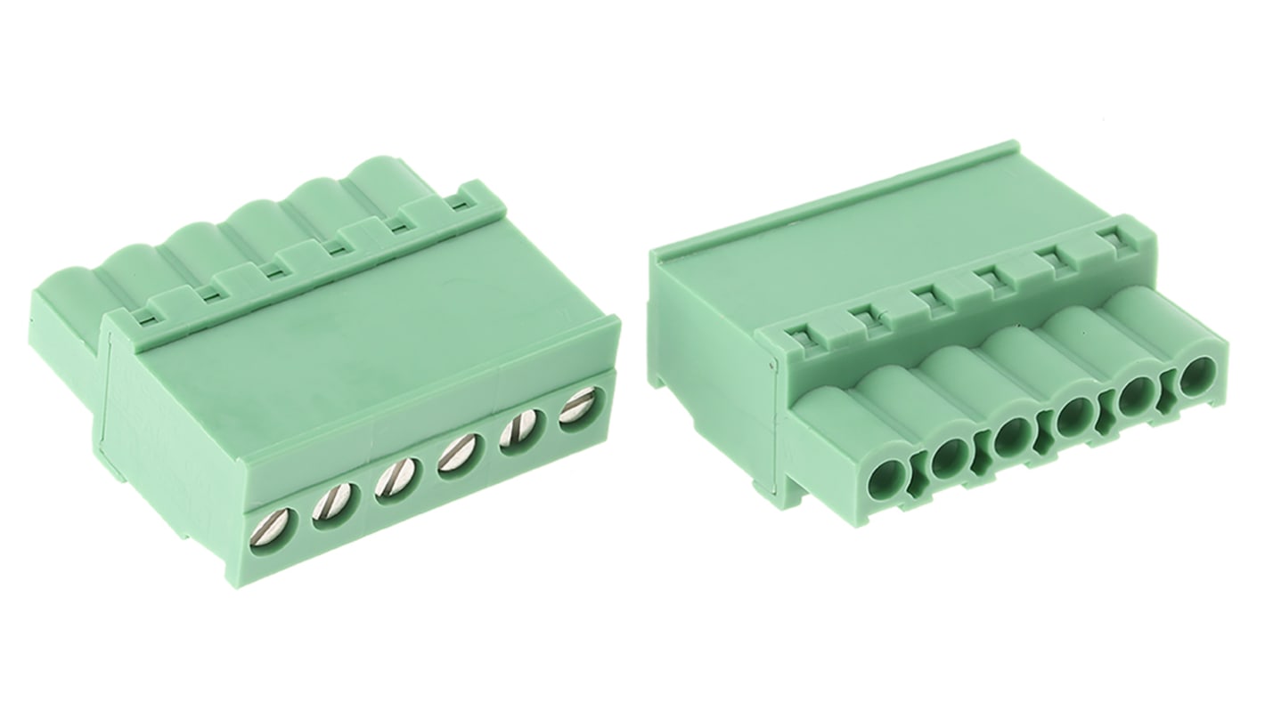 Phoenix Contact 5.08mm Pitch Pluggable Terminal Block, Plug, Cable Mount, Screw Termination