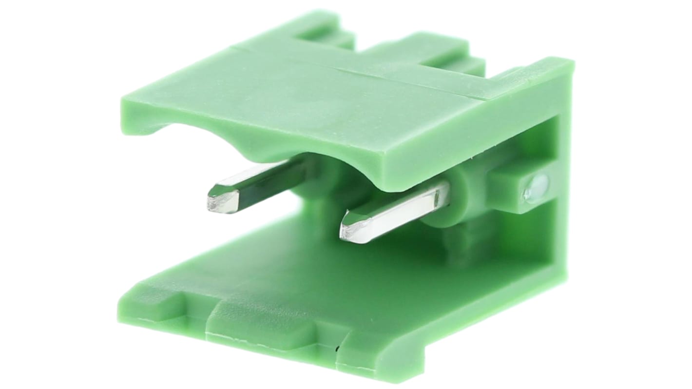 Conector macho para PCB Phoenix Contact serie MSTBV 2.5/ 2-G-5.08 de 2 vías, 1 fila, paso 5.08mm, para soldar, Orificio