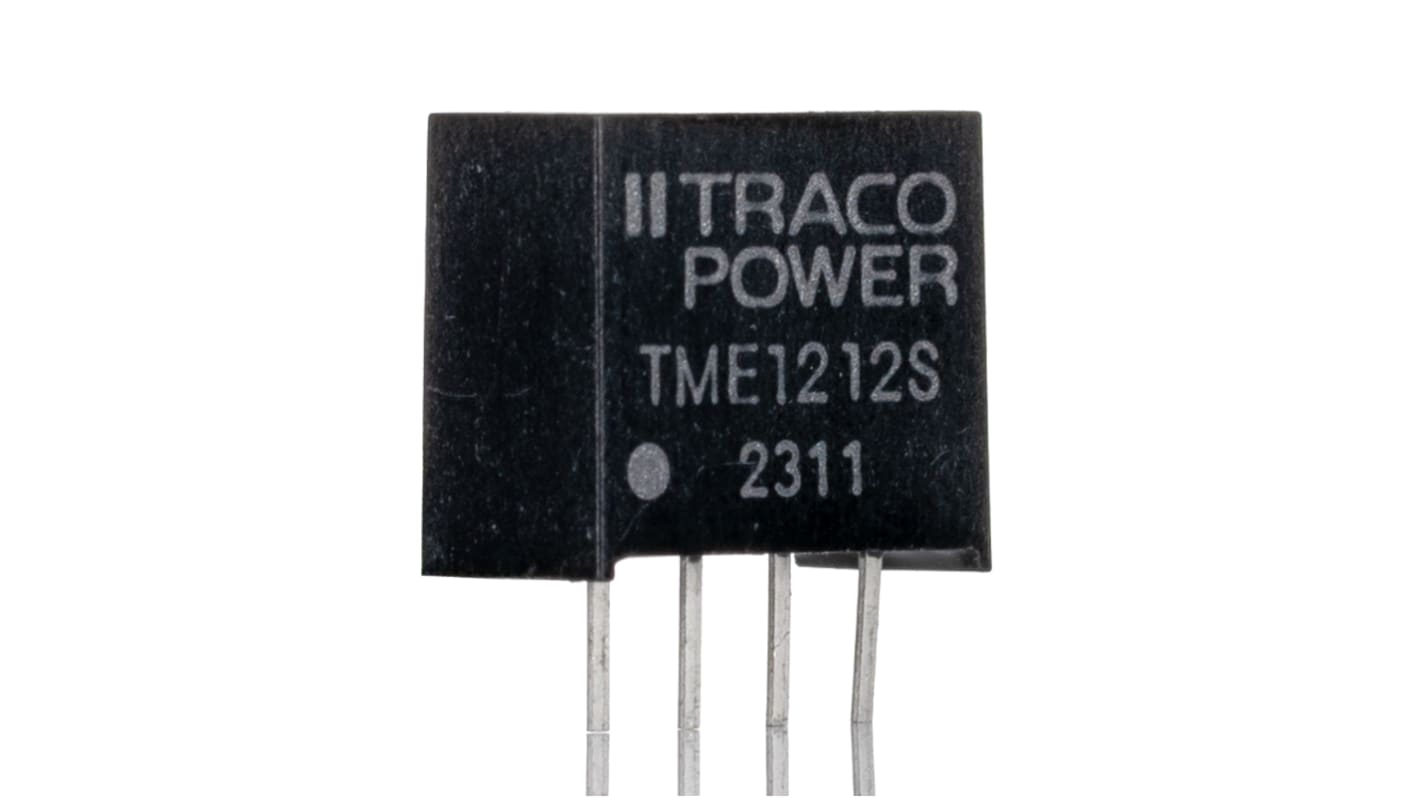 TRACOPOWER TME DC/DC-Wandler 1W 12 V dc IN, 12V dc OUT / 80mA Durchsteckmontage 1kV dc isoliert