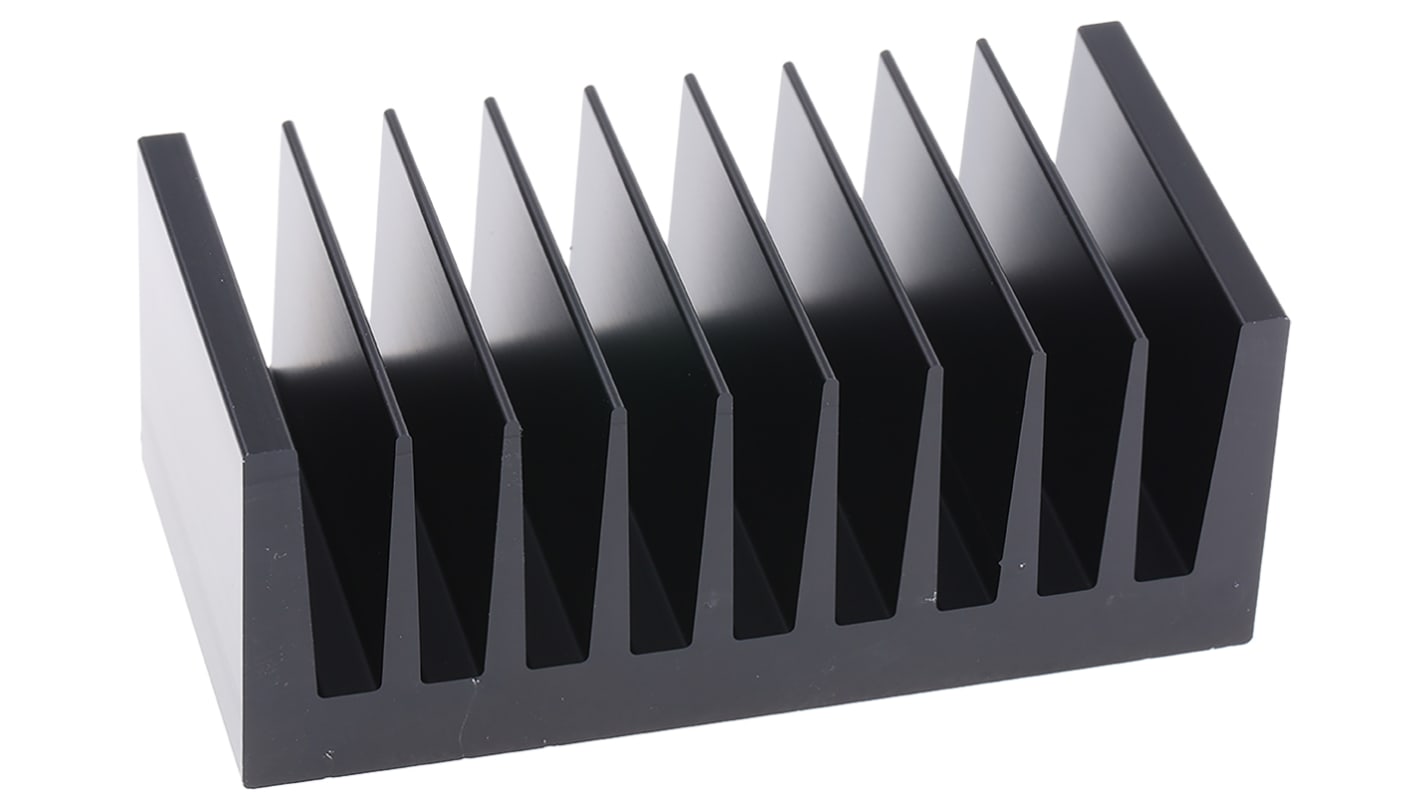 Heatsink, Universal Rectangular Alu, 1.75K/W, 50 x 100 x 40mm