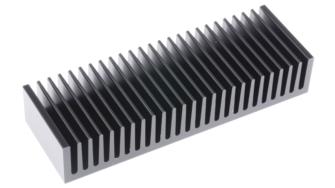 Heatsink, Universal Rectangular Alu, 1.7K/W, 50 x 150 x 27mm