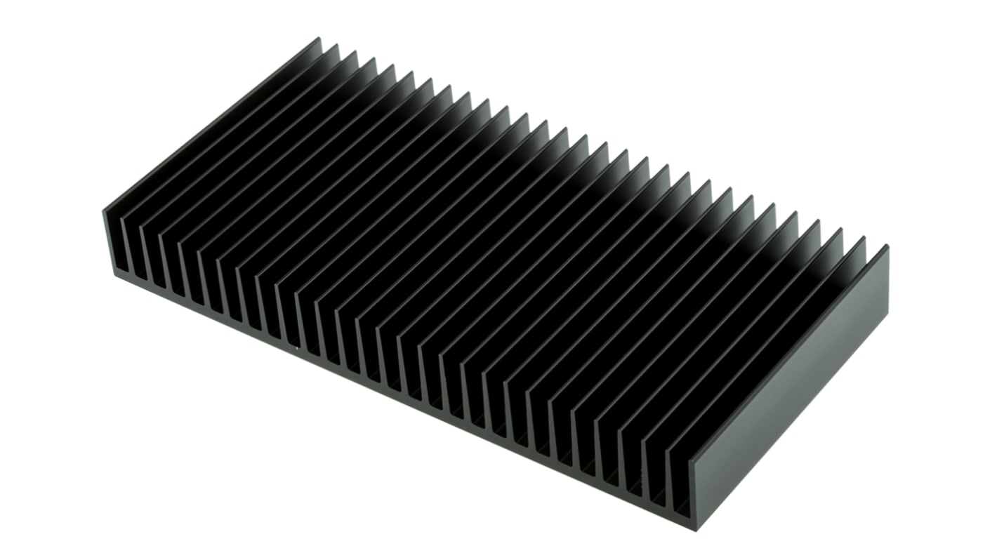 Heatsink, Universal Rectangular Alu, 0.95K/W, 100 x 200 x 25mm