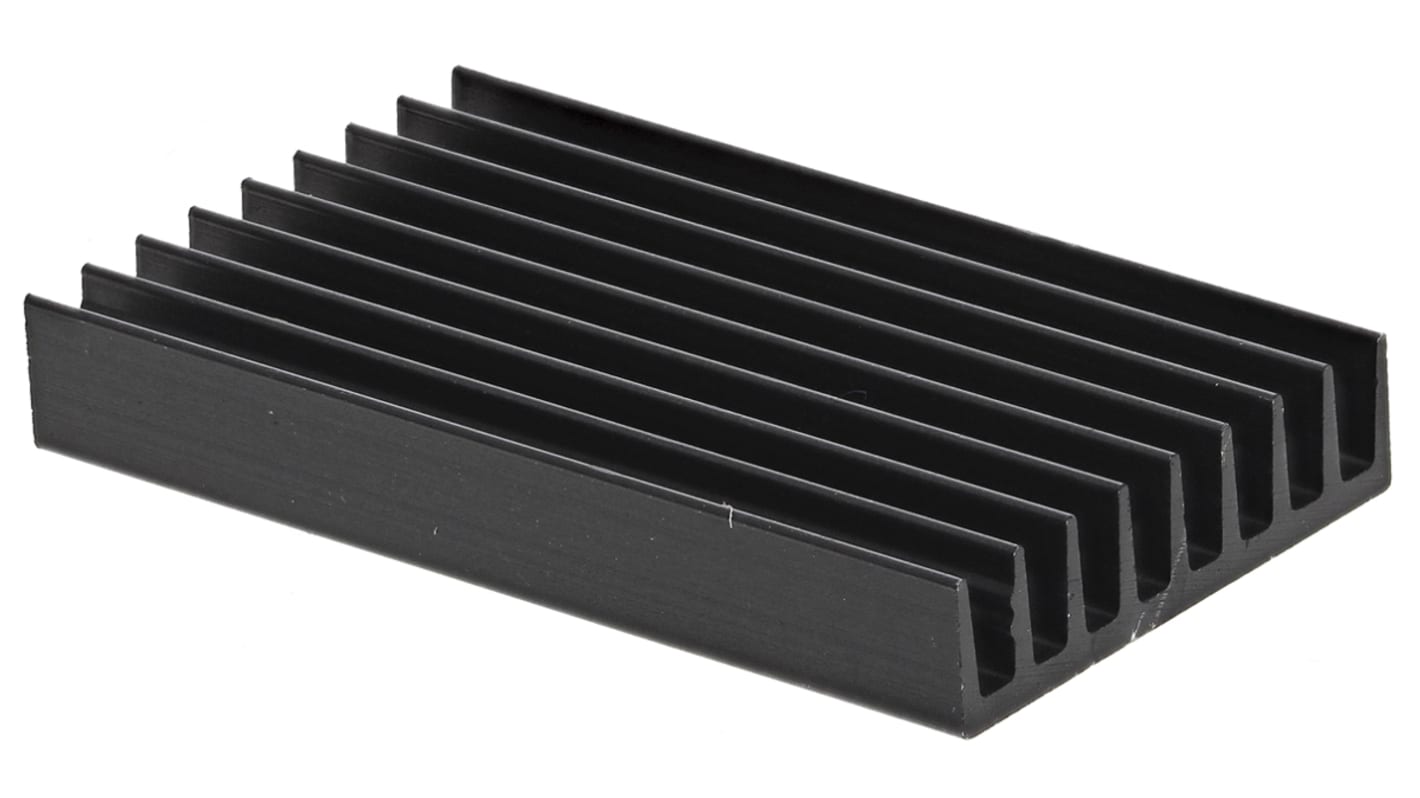 Heatsink, Universal Rectangular Alu, 13K/W, 33 x 19 x 4.8mm