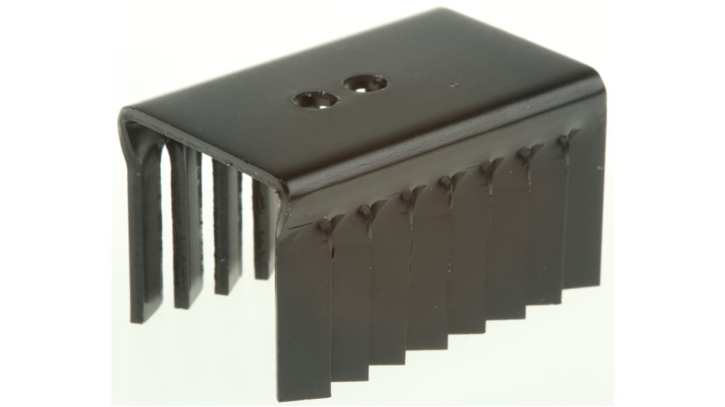 Disipador Fischer Elektronik Negro, 9.9K/W, dim. 38 x 24.5 x 27mm para TO-220