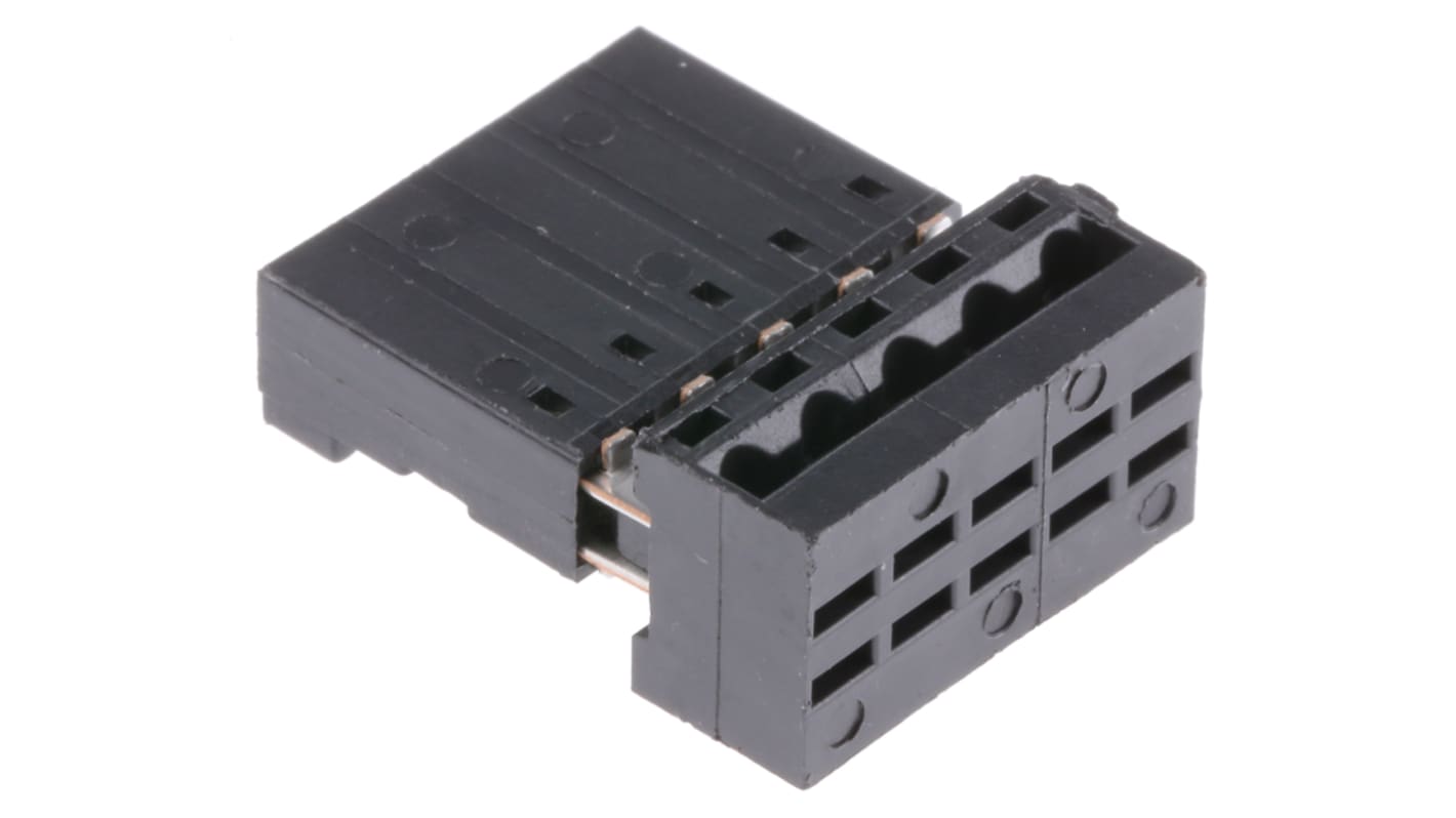 Conector IDC hembra Stelvio Kontek serie Autocom de 5 vías, paso 2.54mm, 1 fila, Montaje de Cable