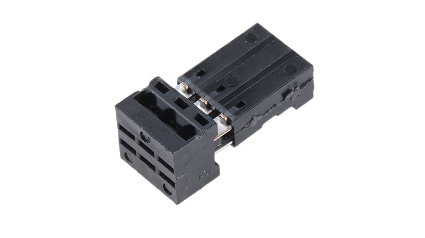 Conector IDC hembra Stelvio Kontek serie Autocom de 3 vías, paso 2.54mm, 1 fila, Montaje de Cable