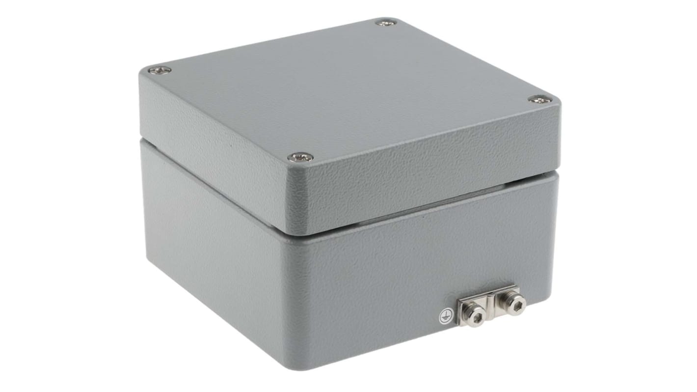 RS PRO Aluminium Enclosure, IP66, IP67, IP68, IK09, 140 x 140 x 90mm