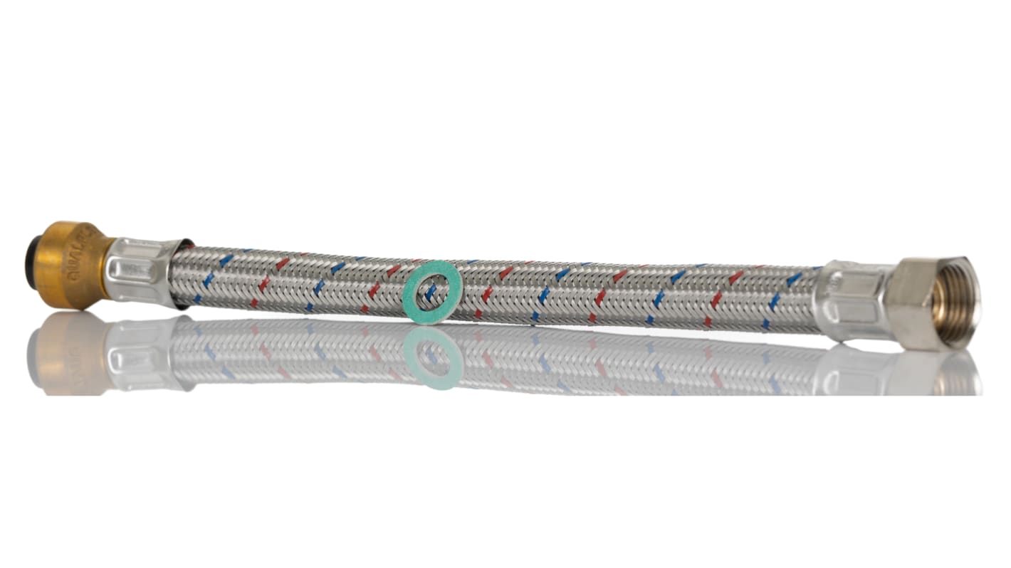 Wąż kompletny, długość: 300mm, EPDM, 15 barów, Kompresyjne 15 mm, Kompresyjne 15 mm