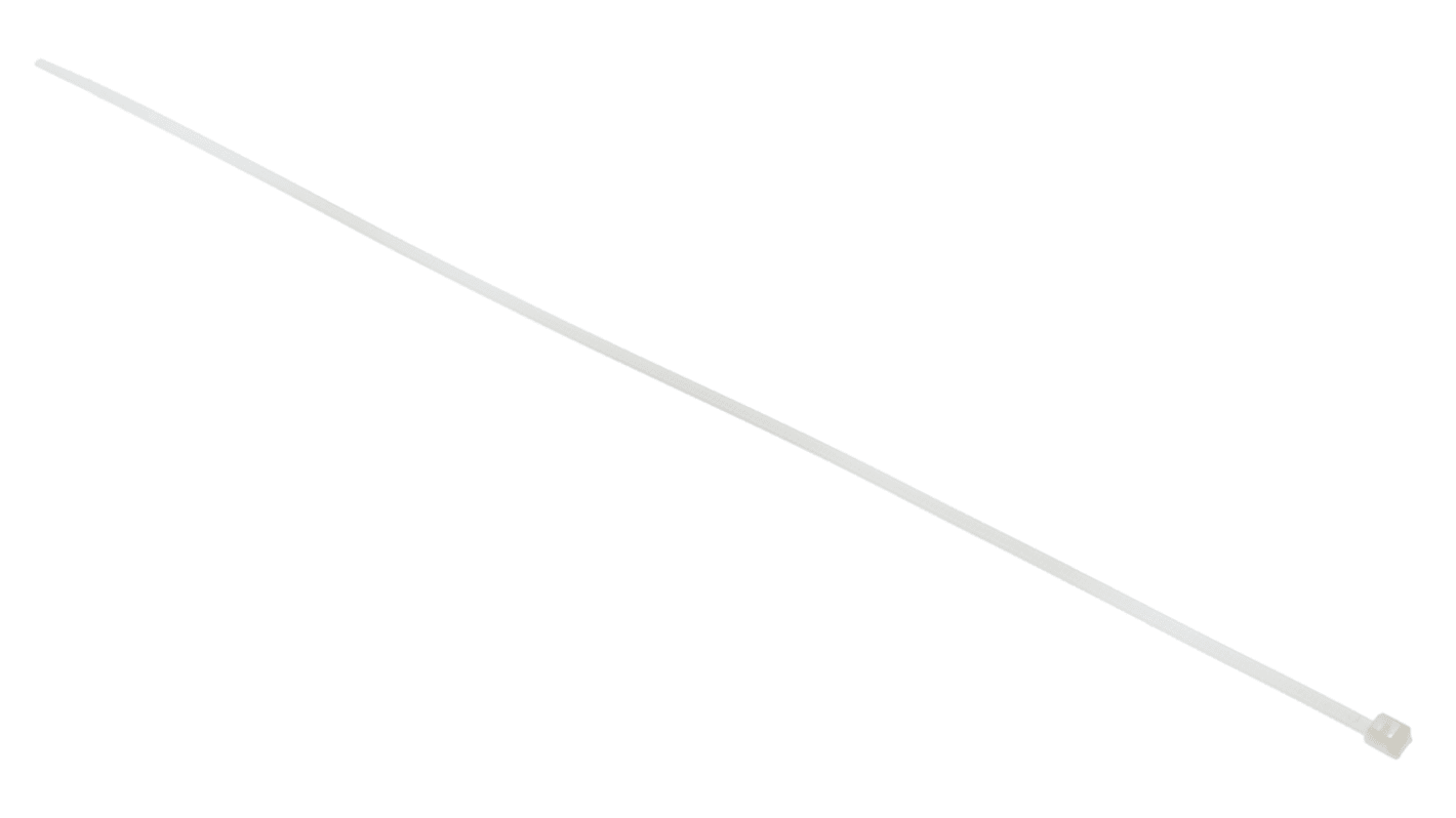 HellermannTyton Cable Tie, 330mm x 2.8 mm, Natural Polyamide 6.6 (PA66), Pk-100