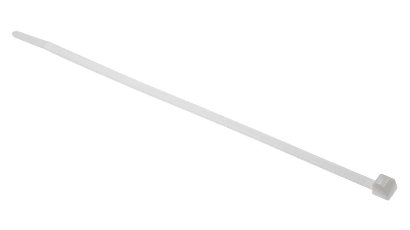 HellermannTyton Cable Tie, 175mm x 4 mm, Natural Polyamide 6.6 (PA66), Pk-100