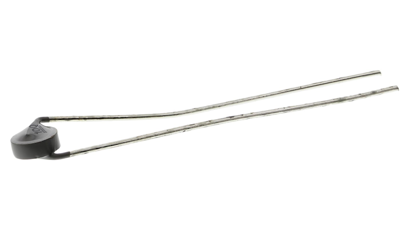 EPCOS B57164K Thermistor, NTC, 100Ω, 20s, 3.5%/°C, Toleranz ±5%, 450mW, 5.5 x 2mm