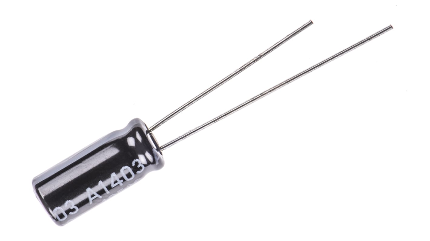 Rubycon 100μF Aluminium Electrolytic Capacitor 10V dc, Radial, Through Hole - 10YXF100M5X11