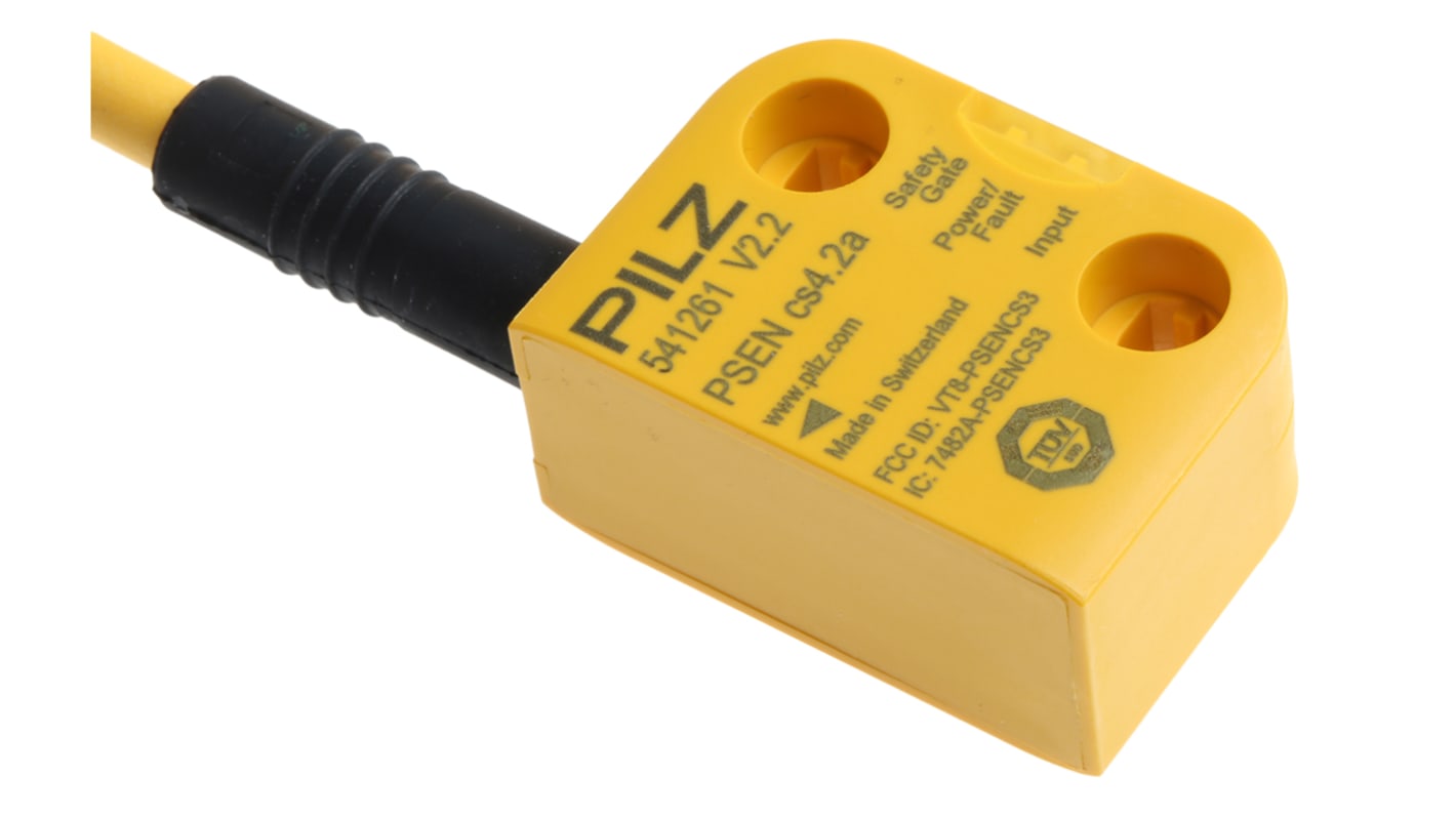 Pilz érintésmentes biztonsági kapcsoló IP67, 26,4 x 37 x 18 mm, Kódolt, bizt. kat.: 4. Kategória (EN ISO 13849-1),