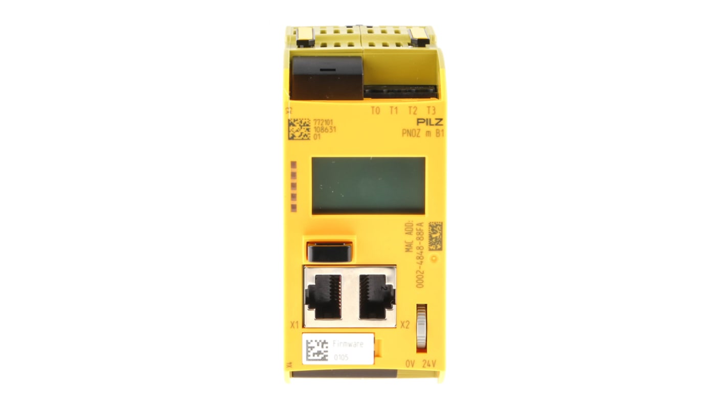 Controlador de seguridad Pilz PNOZ m B1/4 S, cat. seguridad 4, SIL 3, Ethernet, 24 V dc