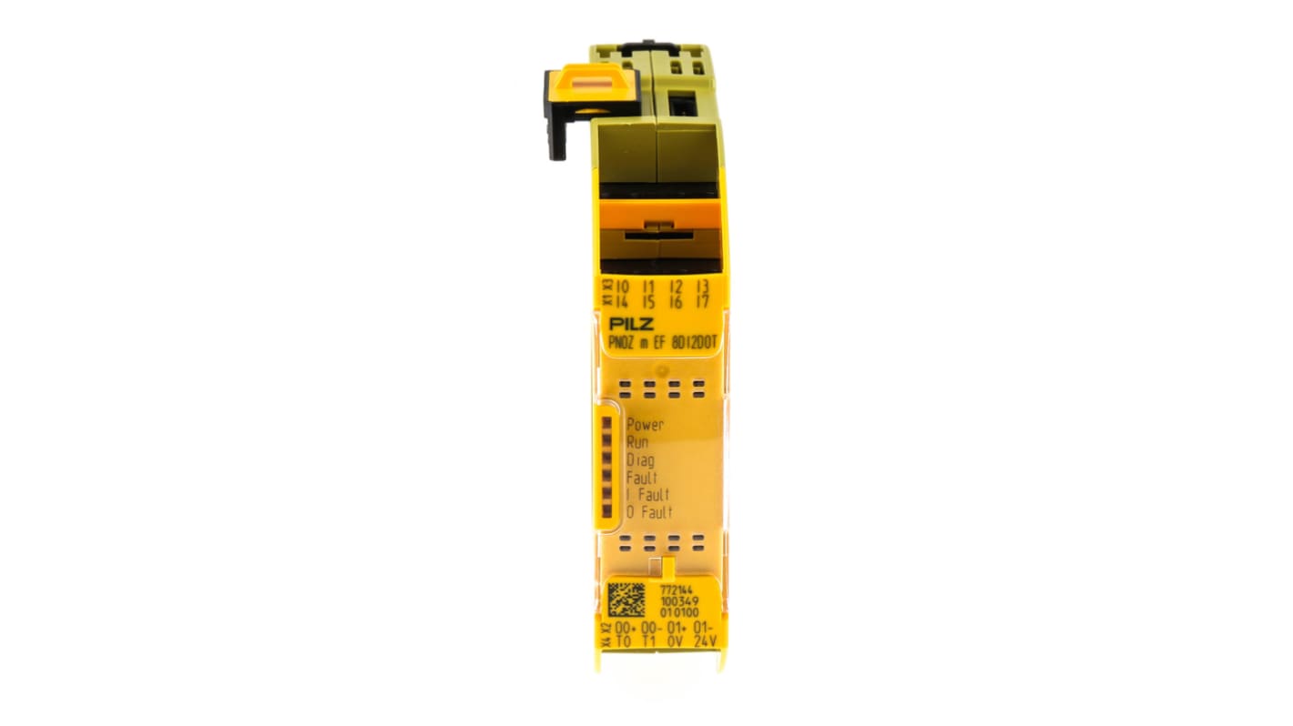 Controlador de seguridad Pilz PNOZ m EF, 8 E/2 S, cat. seguridad 4, SIL 2, SIL 3, 24 V dc