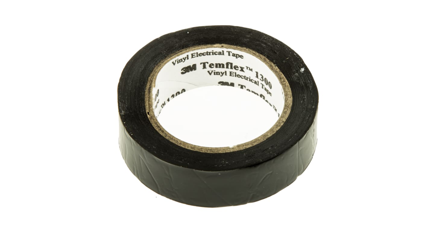 3M Temflex™ Black PVC Electrical Insulation Tape, 15mm x 10m