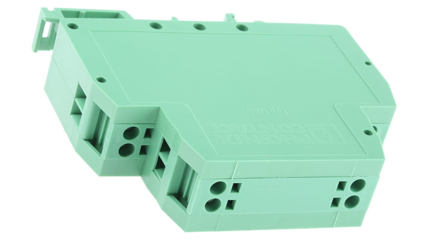 Contenitore guida DIN Phoenix Contact serie UEG20, Verde, Poliammide, 79.5 x 20 x 70mm