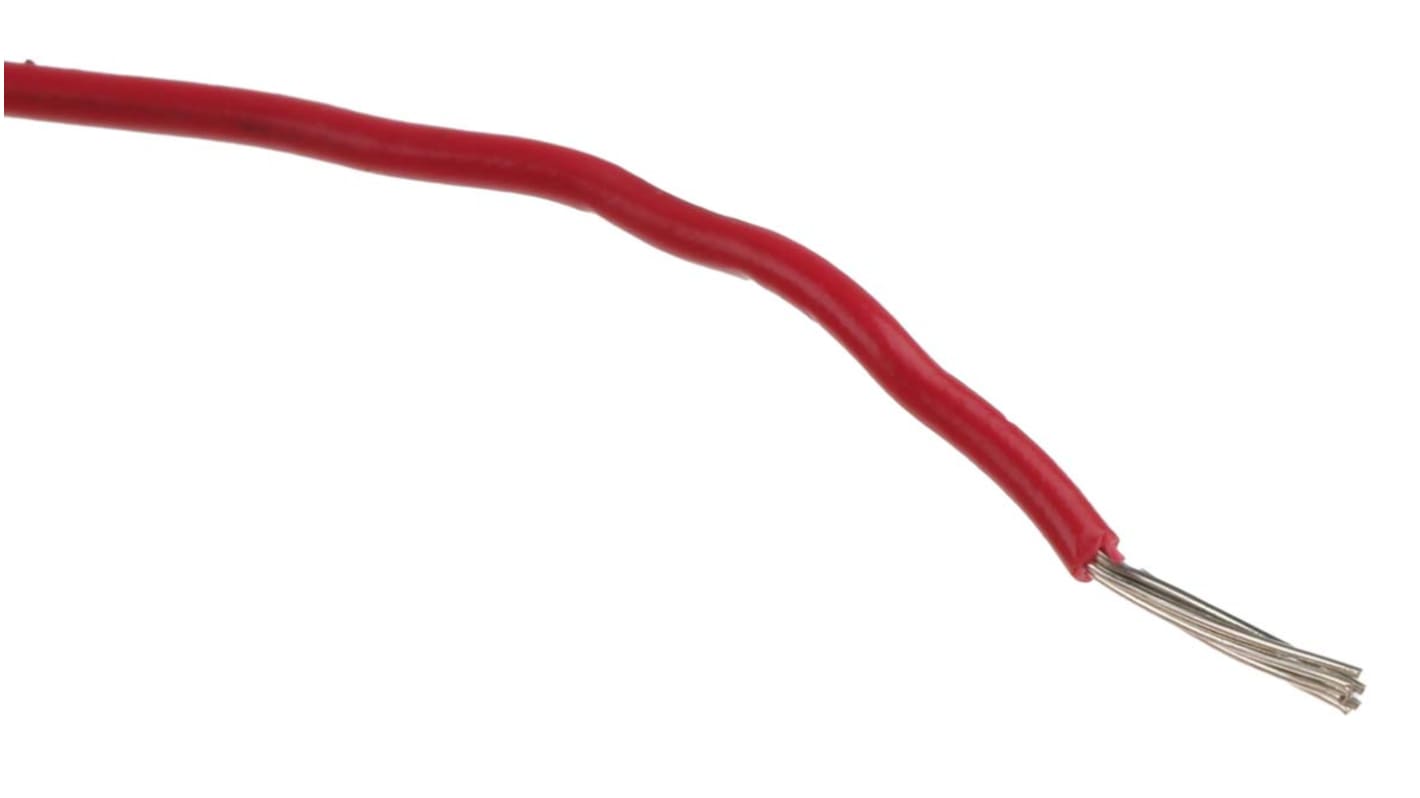 Fils de câblage Nexans, KY30, 0,33 mm², Rouge, 22 AWG, 250m, 250 V