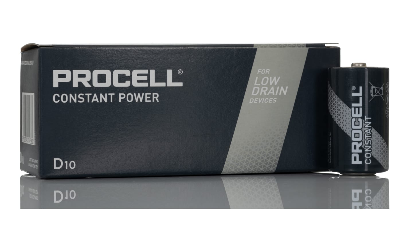 Duracell Procell 1.5V D batteri LR20 Constant Alkalisk PC1300, 19.669Ah