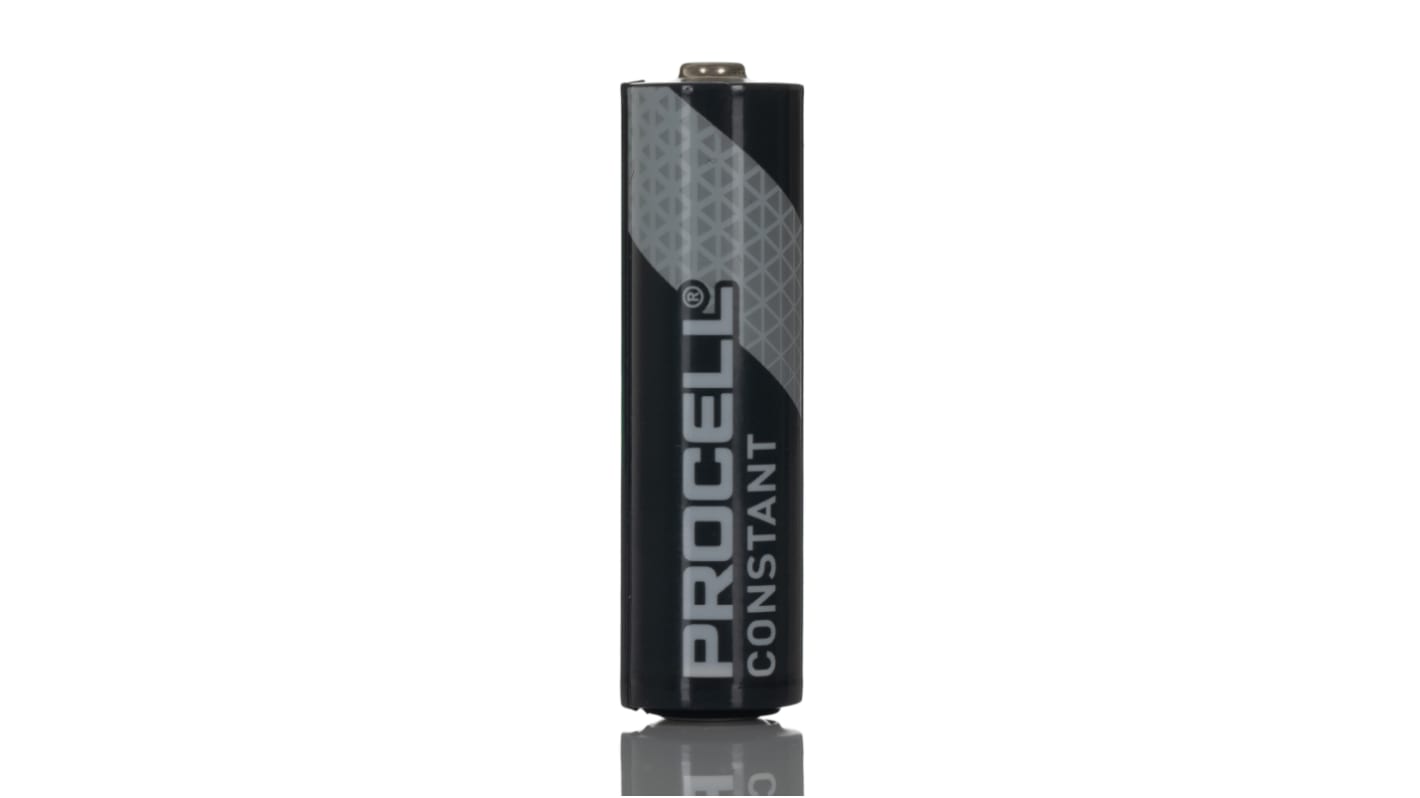 Duracell Procell PC1500 AA Batterie, Alkali, 1.5V / 3.125Ah, flacher Anschluss