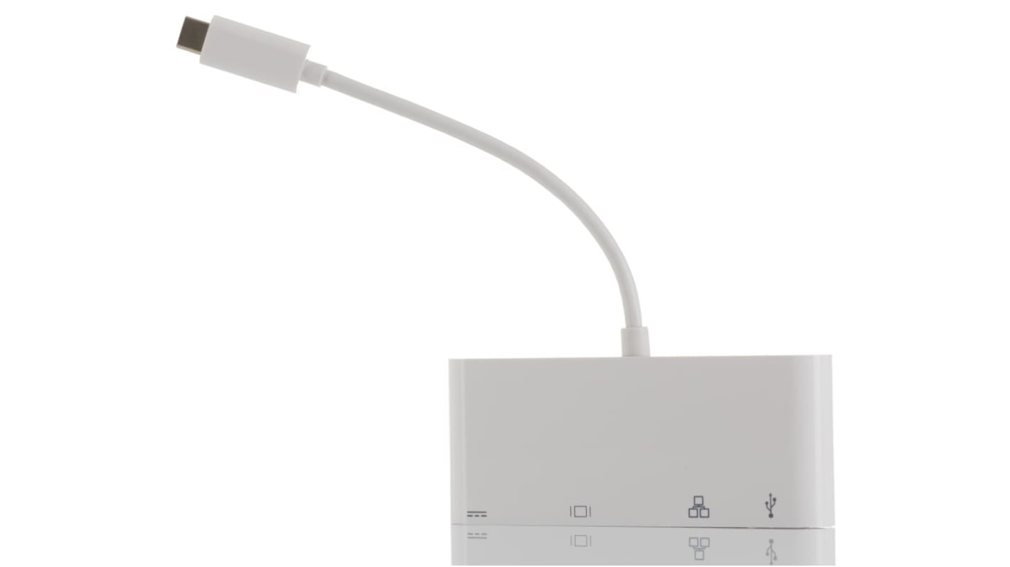 RS PRO Adapterkabel, USB C 1 Display, - DVI