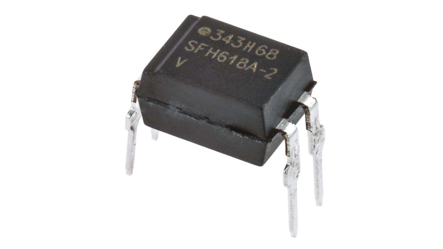 Vishay SFH THT Optokoppler DC-In / Transistor-Out, 4-Pin PDIP, Isolation 5300 Vrms