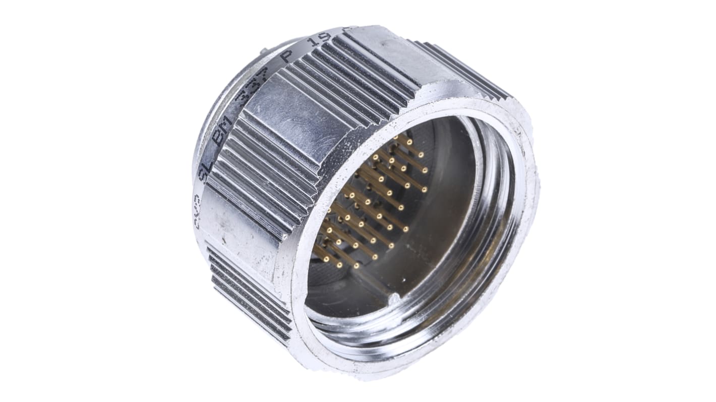 Conector circular Amphenol Socapex macho serie SL61 de 37 vías macho, montaje aéreo