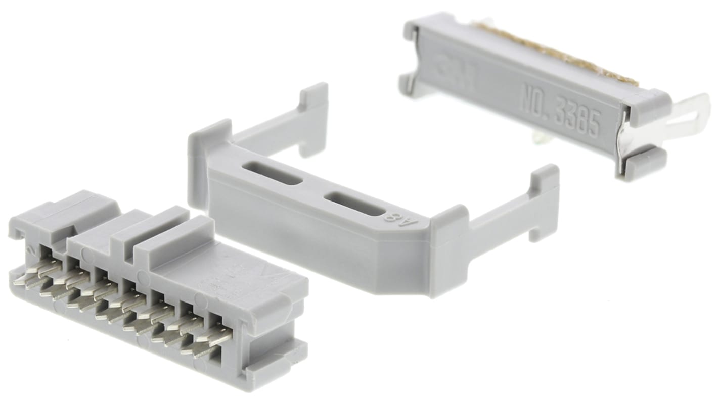 Conector IDC hembra 3M serie 3000 de 14 vías, paso 2.54mm, 2 filas, Montaje de Cable