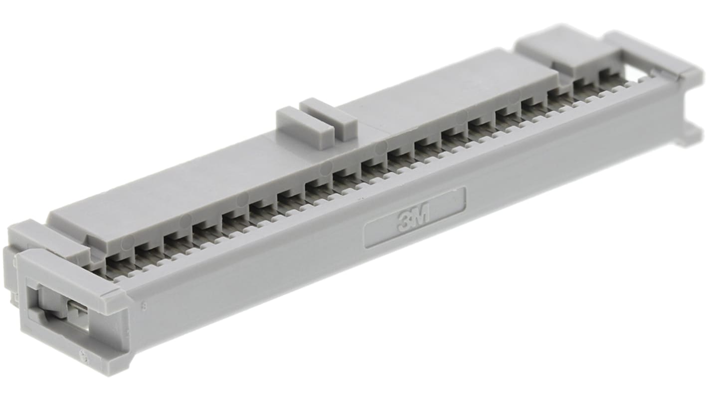 3M, 891, IDC-stik, Retvinklet, 40-Polet Hun, 2 Rækker, Pitch: 2.54mm, Kabelmontering