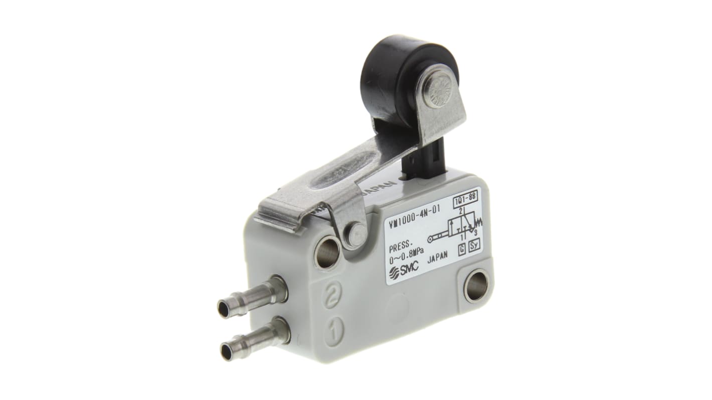 SMC Roller Lever 3/2 Pneumatic Manual Control Valve VM1000 Series