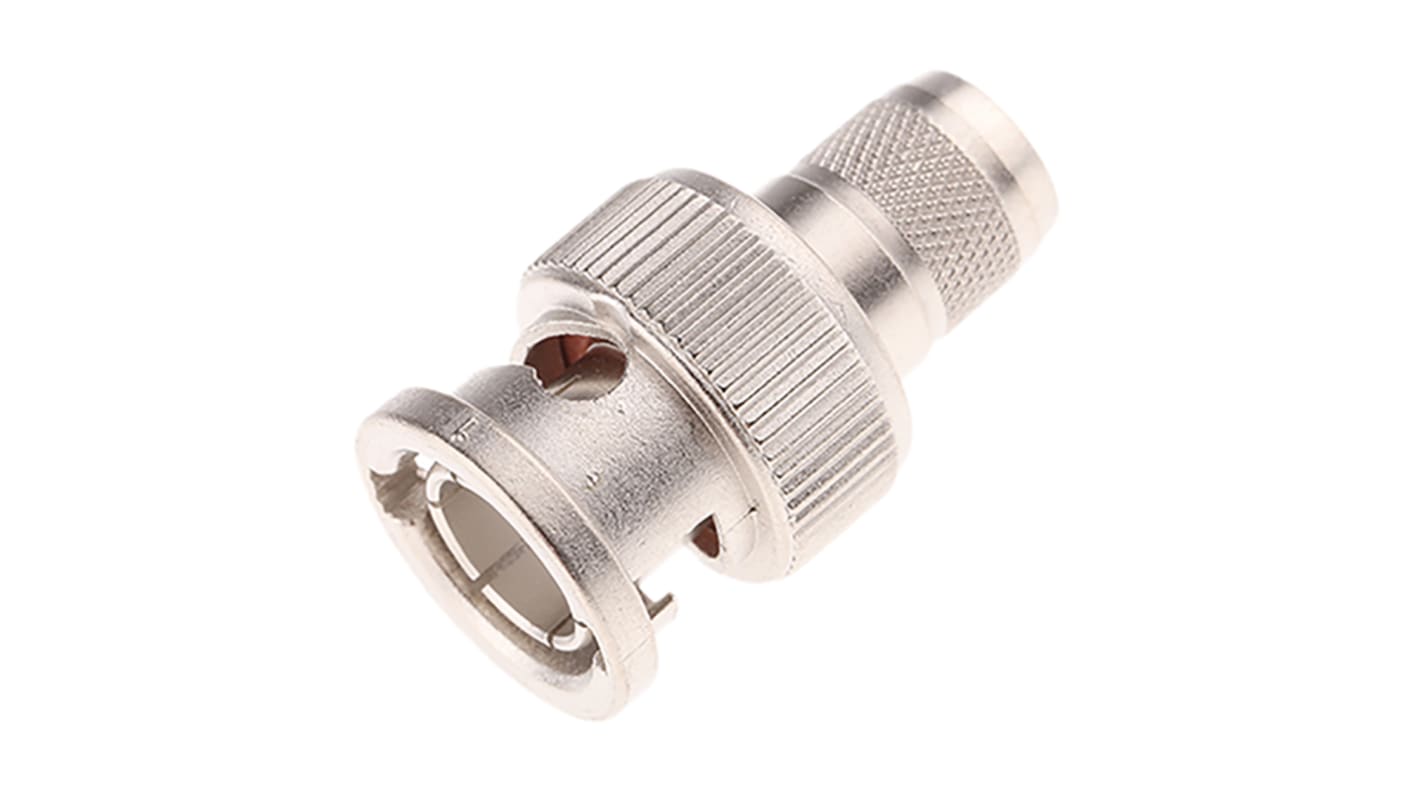 Telegartner Stecker Koaxialsteckverbinder BNC-Steckverbinder, Kabelmontage, Crimp-Anschluss, für 1.0/6.6-Kabel, 75Ω, ,