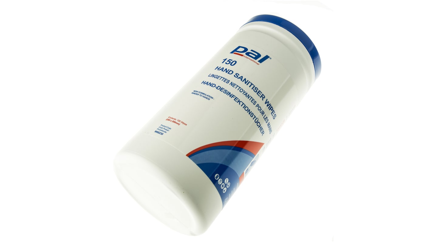 PAL 150 Wet Hand Wipes, Tub of 150