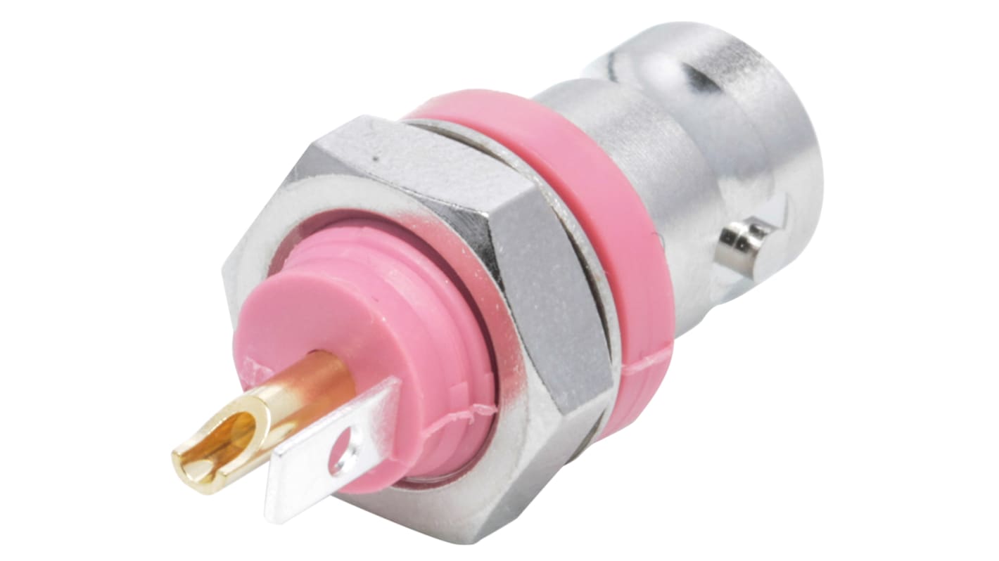 Conector coaxial Telegartner J01001C0043, Hembra, Recto, Impedancia 50Ω, Montaje en Panel, Terminación de Soldador, Sí,