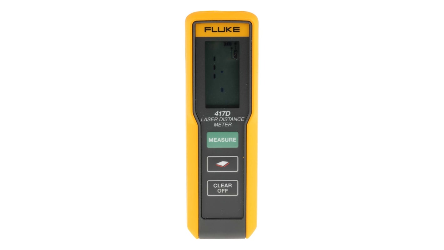 Fluke Lézeres mérőkészülék FLUKE-417D ±2 mm Angolszász, Metrikus LCD 2-es osztály 635nm Akkumulátor 95g Igen 417D 0.2