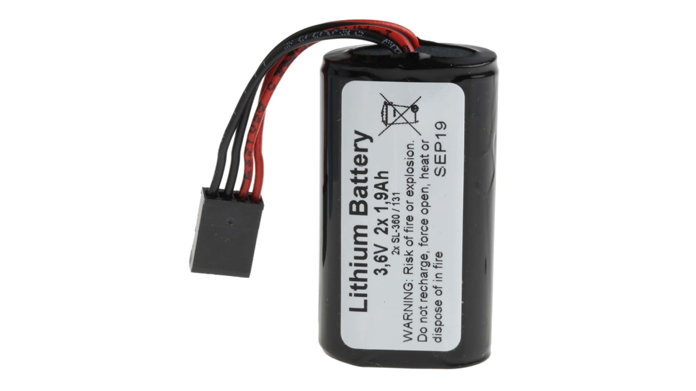 Batteria AA Tadiran, Litio cloruro di tionile, 3.6V, 2.4Ah